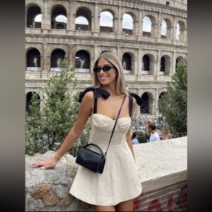 NWT ZARA RUFFLED MINI DRESS